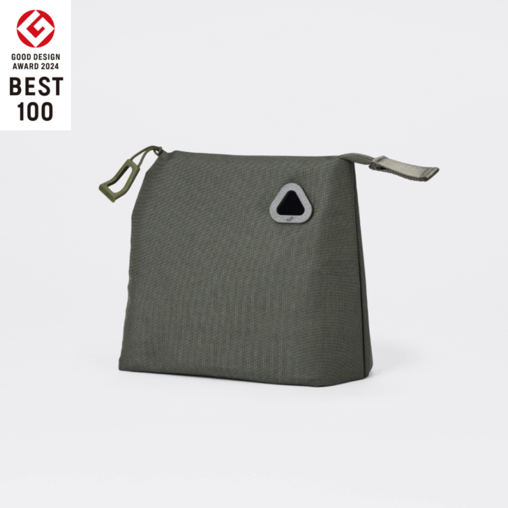 uF STAND POUCH M OLIVE KHAKI / スタンドポーチ Mサイズ オリーブカーキ