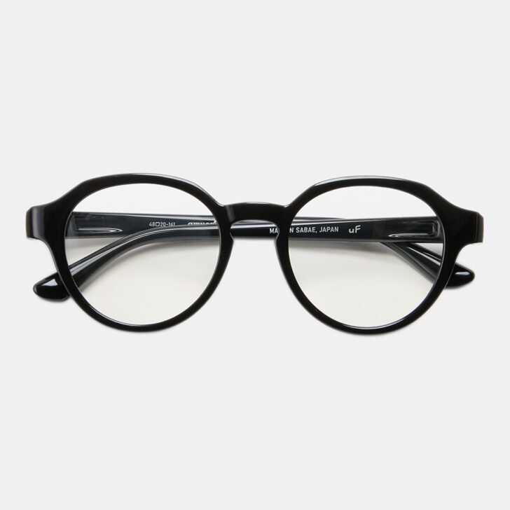 uF SUNGLASS CROWN PANTO BLK